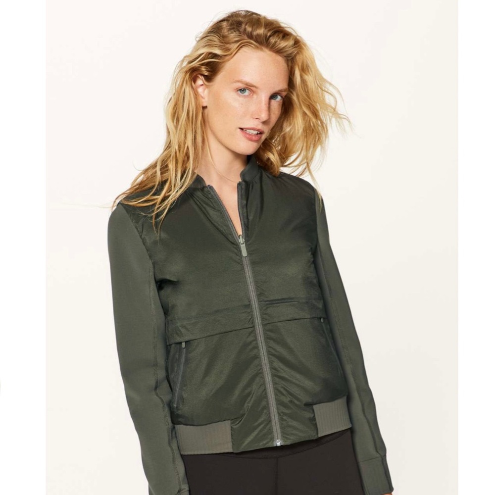 Lululemon - Down & Around Bomber (Reversible) in Armory